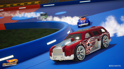 Ein Rennen wird in Hot Wheels Unleashed 2 gefahren