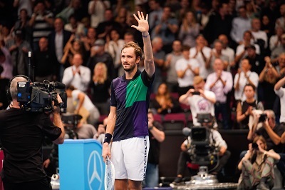 Daniil Medvedev beim Sieg der Erste Bank Open in Wien