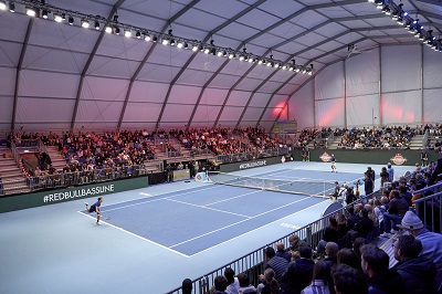 Das Red Bull Bassline im Tenniszelt am Heumarkt