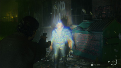 Alan Wake zielt auf ein gesichtsloses Monster