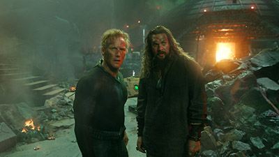 Jason Momoa als Aquaman und Patrick Wilson als Orm.