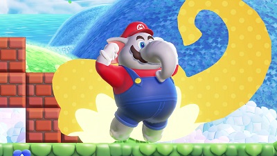 Super Mario als Elefant in Super Mario Bros. Wonder für die Switch