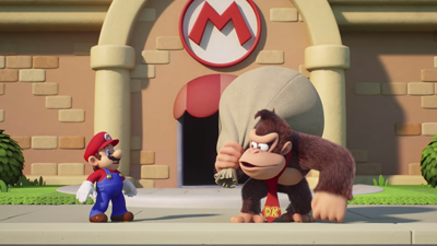 Mario ist Donkey Kong auf der Spur