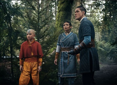 Aang, Katara und Sokka