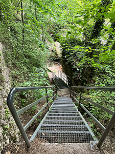 Gitter-Treppen zur Erlaufschlucht