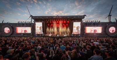 Blick auf Blue Stage vom Nova Rock