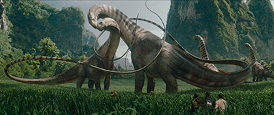Mensch und Tier in JURASSIC WORLD: Die Wiedergeburt