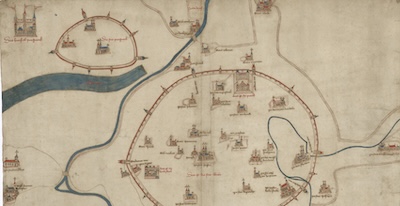 Albertinischer Plan 1421/22. Copyright & LeihgeberIn Wien Museum