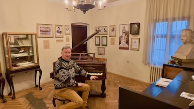 Im Inneren des Gedenkhauses für Johann Nepomuk Hummel in Bratislava.