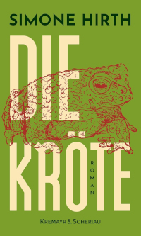 Buchcover von Simone Hirth, Die Kröte, mit einer Kröte