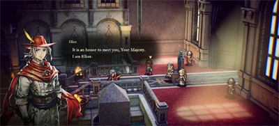 Elliot bei einer Audienz beim König