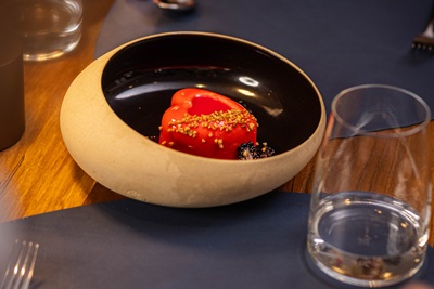 Schokoherz Valentinstag Essen im Handwerk Restaurant