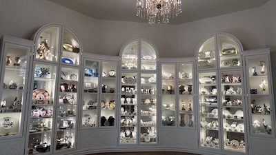 Das Porzellankabinett in Schloss Esterháza in Fertöd.