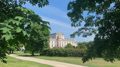 Schloss Esterházy in Fertöd, Gartenansicht.