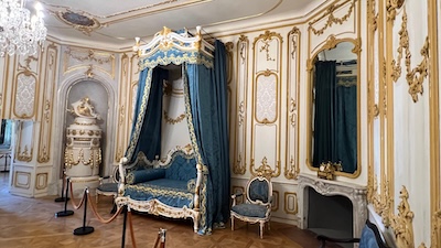 Das Fürstliche Schlafzimmer in Schloss Esterházy in Fertöd.