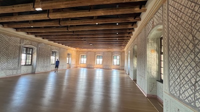 Belvedere, der oberste Saal von Schloss Esterházy in Fertöd.