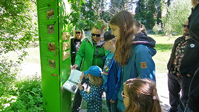 Die Ranger:innen der Schlossinsel führen durch die spannende Aulandschaft.