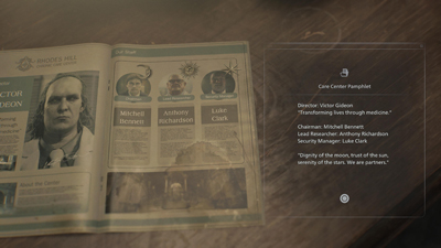 Ein Zeitungsartikel mit dem Bösewicht von Resident Evil Requiem