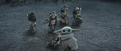 Die Anzellaner und Grogu auf Mini-Alien-Mission