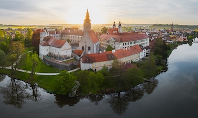 Schloss Teltsch (Telč) in Südmähren.