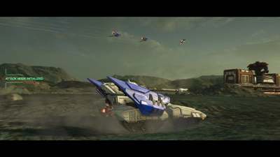 Der Panzer zu Beginn von MacBeth in Star Fox