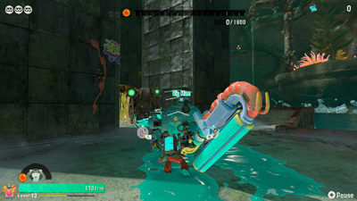 Eine Labyrinth-Map in Splatoon Raiders