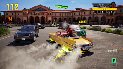 Ein Drift in Crazy Taxi World Tour