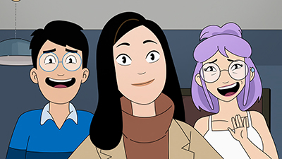 Standbild der animierten Serie DANG!
