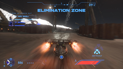 Ein Ramjet-Boost in einer Höhle von Star Wars: Galactic Racer
